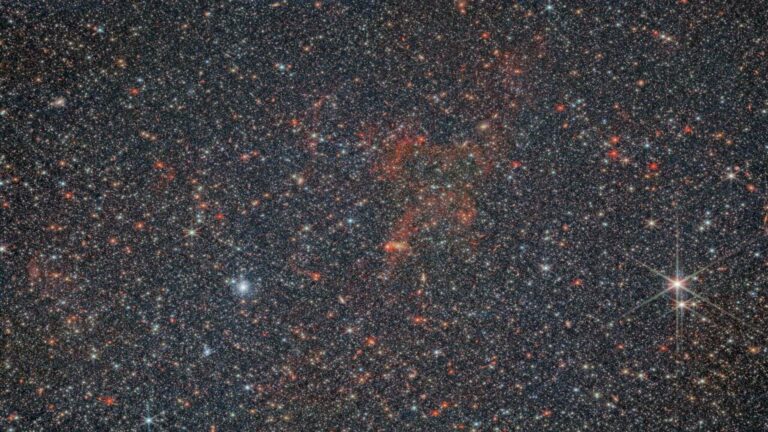 James Webb Space Telescope has captured countless stars in the irregular galaxy NGC 6822