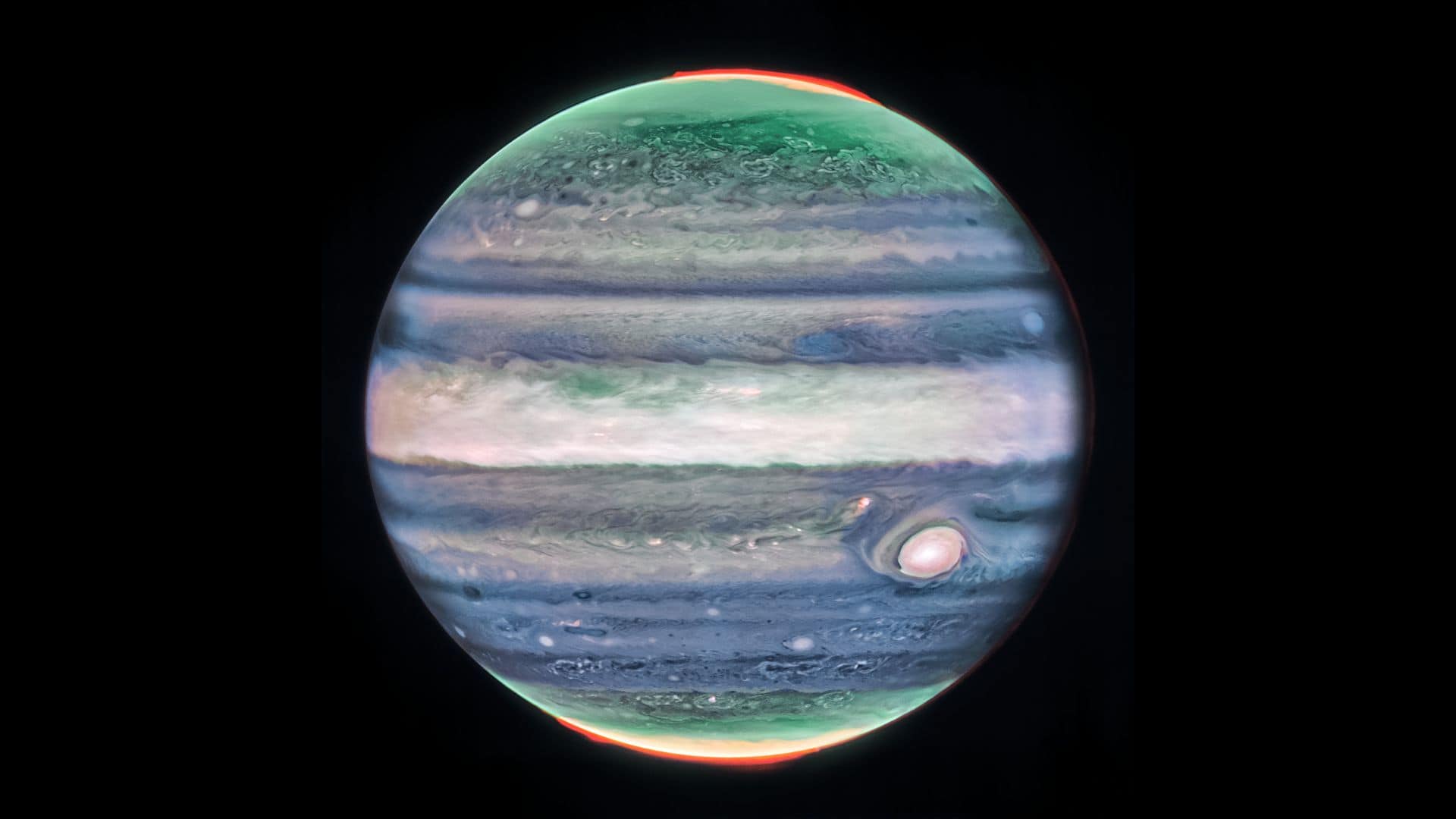 Near-Infrared Camera (NIRCam) of James Webb Space Telescope captures the stunning image of Jupiter