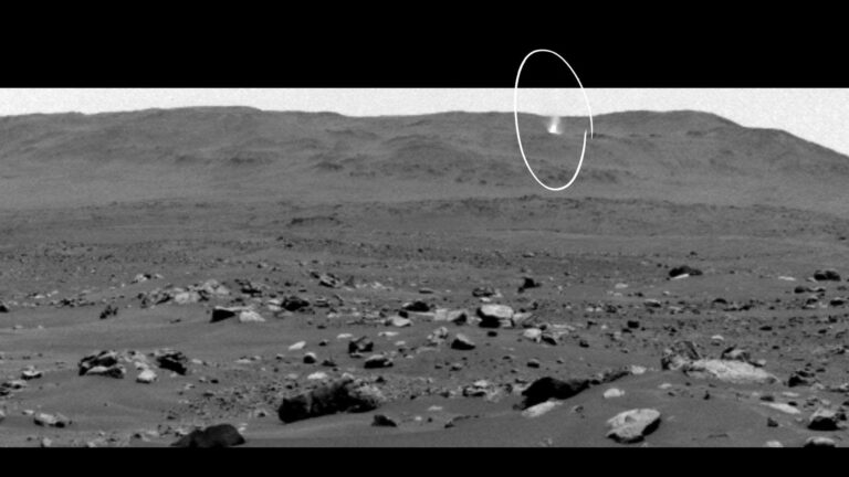 Perseverance Rover has captured moving whirlwind on Mars planet