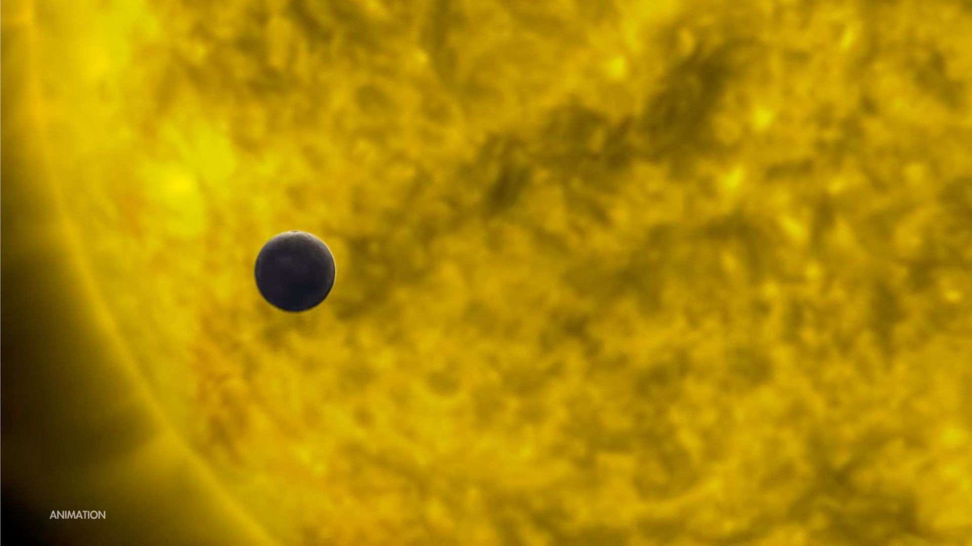 Planet Mercury lost in the Sun's glare during solar conjunction