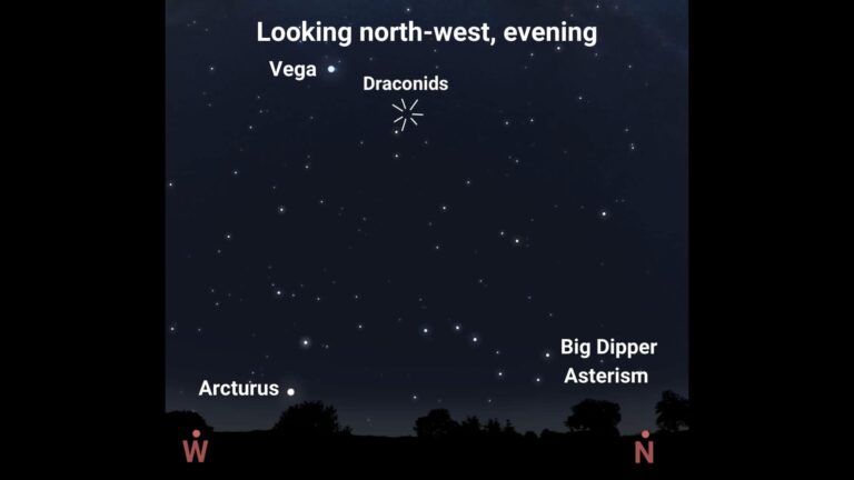 The radiant position of the Draconid meteor shower