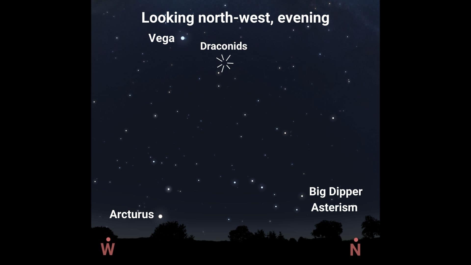 The Draconid meteor shower will peak on the evening of October 8, 2024