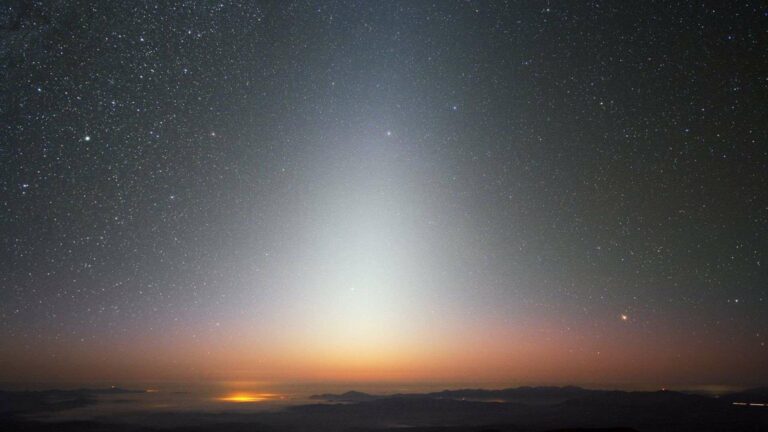 Zodiacal light captured from ESO’s La Silla Observatory in Chile