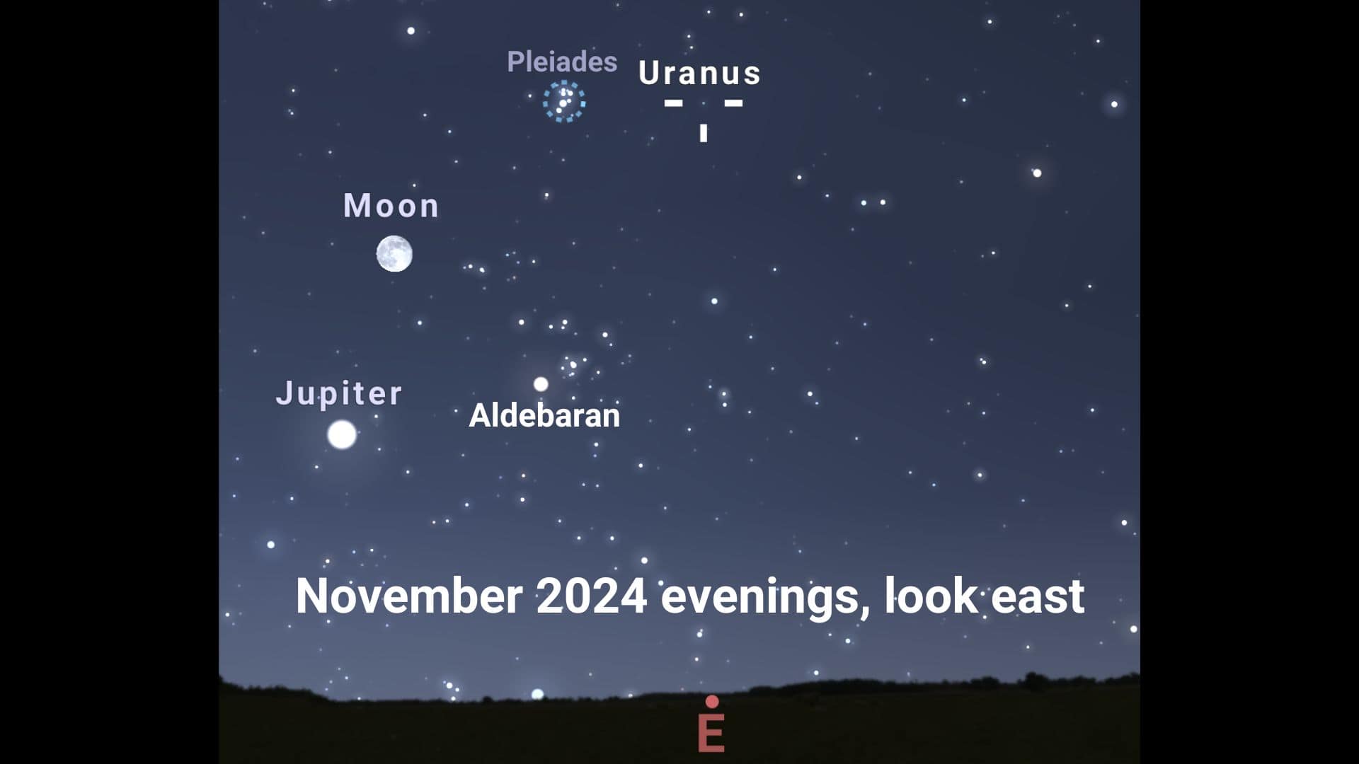 Uranus will reach opposition on November 17, 2024