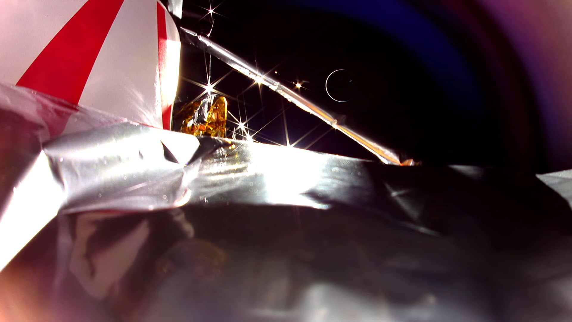 The Peregrine spacecraft took a selfie with Earth on the morning of January 18, 2024