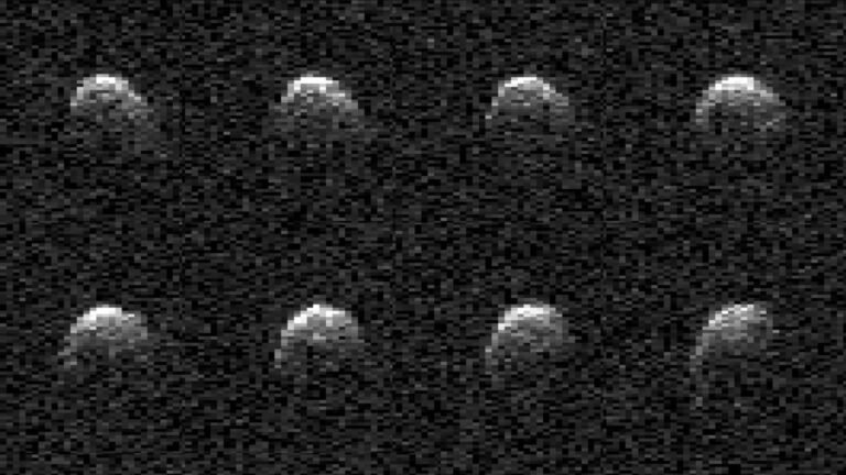NASA's powerful 230-foot (70-meter) Goldstone Radar captured the stadium-size asteroid, 2008 OS7, during its close approach with Earth on February 2, 2024