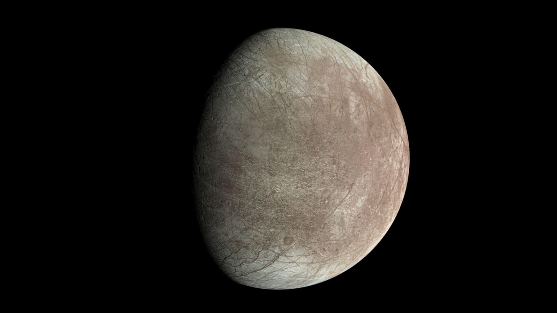 JunoCam captured Jupiter's icy moon Europa on September 29, 2022