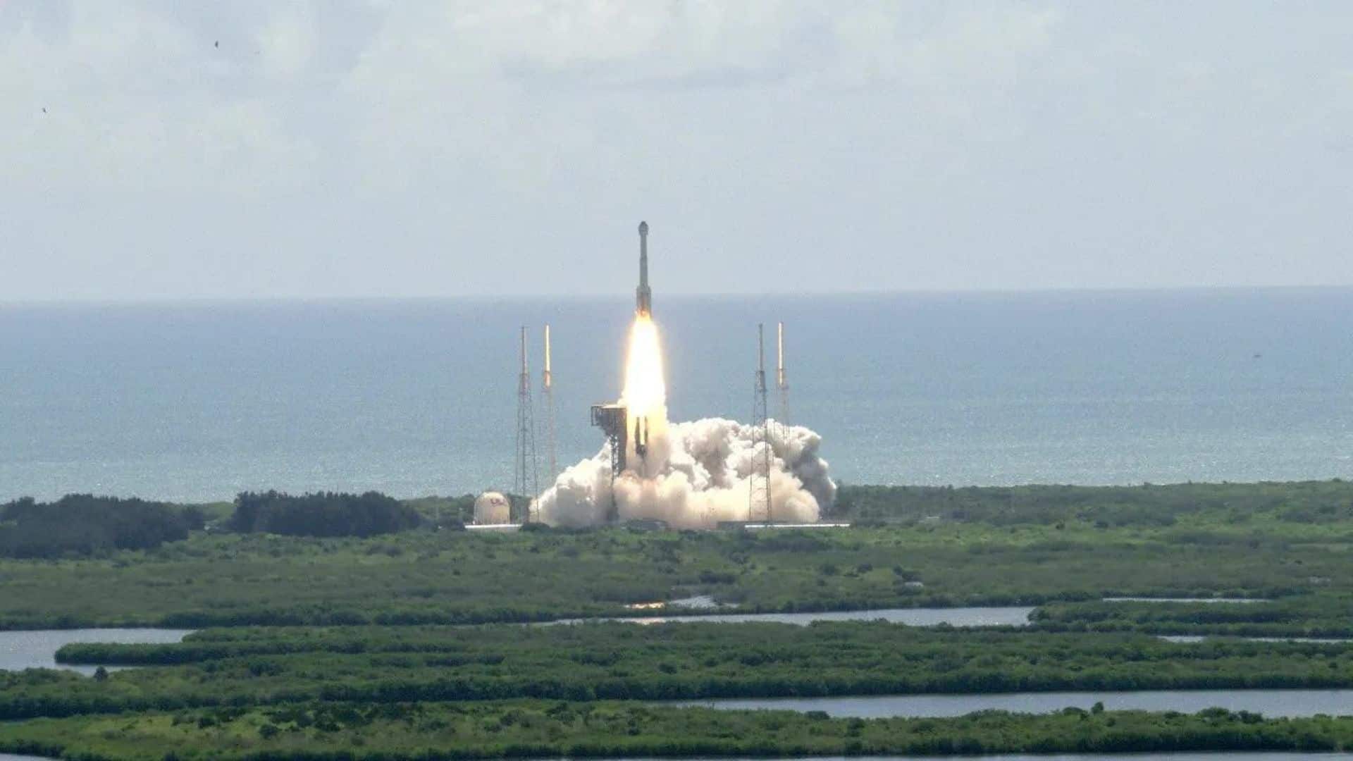 Liftoff of Boeing's Starliner spacecraft on June 5, 2024, from the Cape Canaveral Space Force Station in Florida