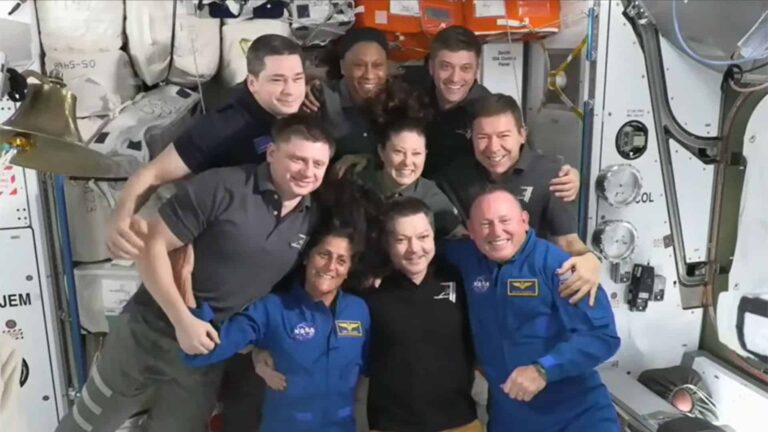 Two NASA astronauts, Butch Wilmore and Suni Williams, arrive at the ISS on Starliner's crewed test flight on June 6, 2024
